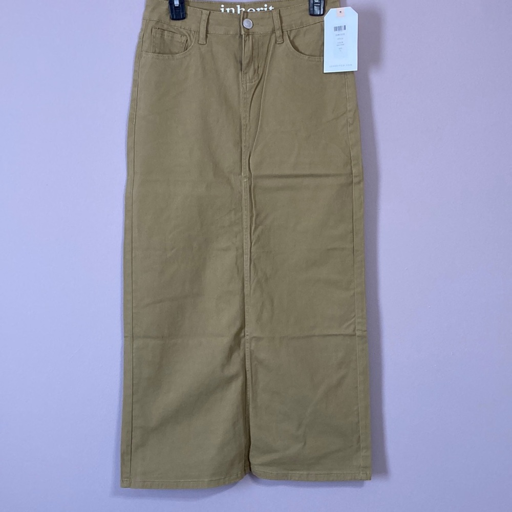 Inherit Skirt, Size 6 Dark Khaki. Brand new with tags